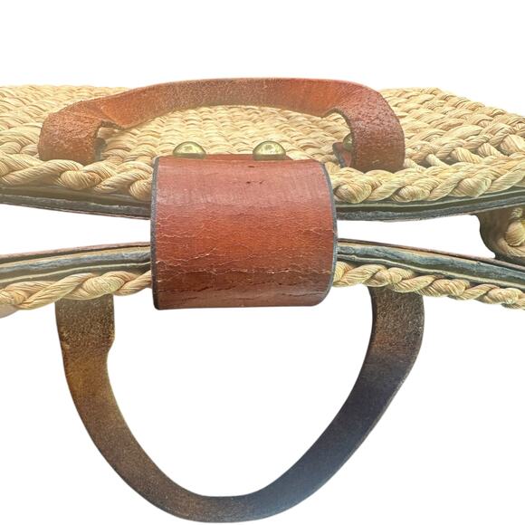 Vintage Etienne Aigner 60s Straw & Leather Tote Bag Satchel Purse
Unique - Picture 7 of 16